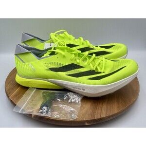 ADIDAS Adizero Avanti Spikes Lucid Lemon/Core Black Size Men's 11.5 NWT